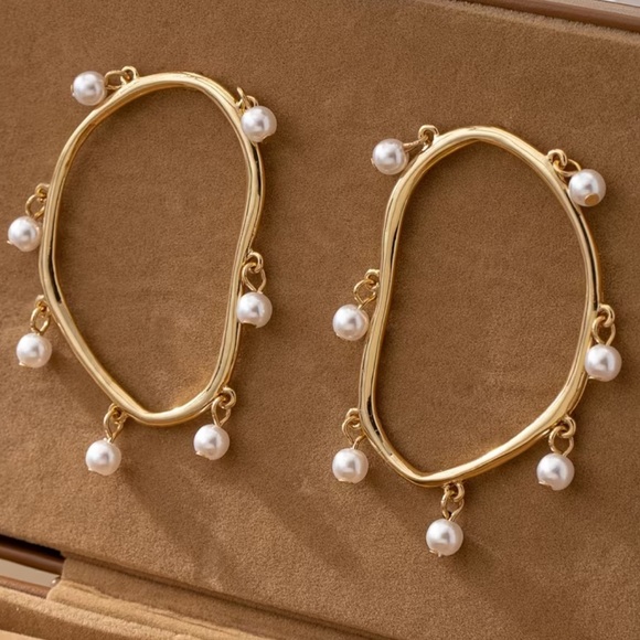 Anthropologie Jewelry - Pearl Drop Earrings N1939